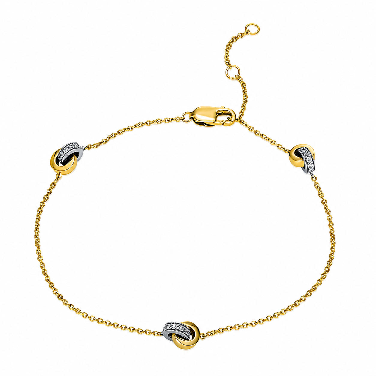 Looi & Co Bracelet Yellow Gold (18k) / White Gold (18k) 5B907GW8-4