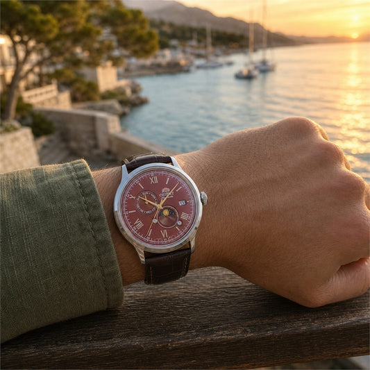 Orient Bambino Sun & Moon RA-AK0807R30B