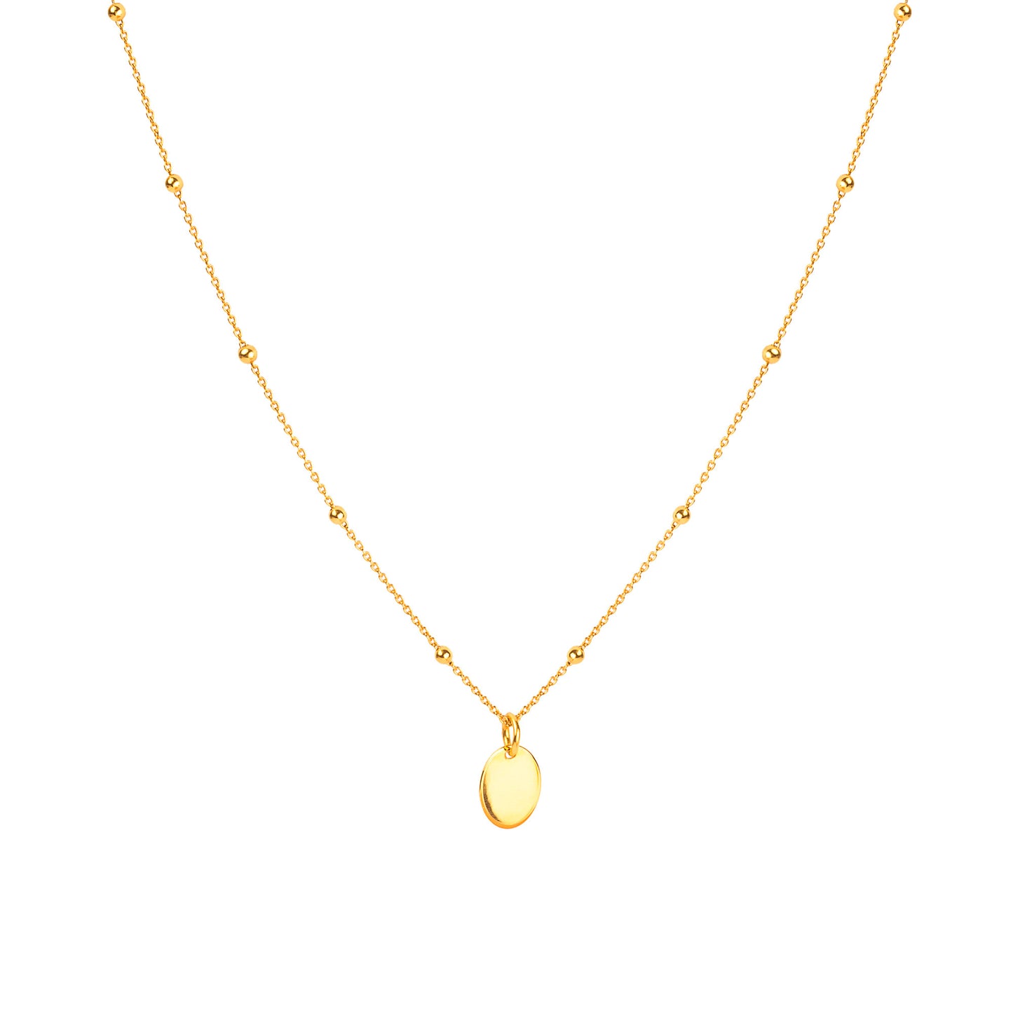 Borboleta Small Plain Medallion SE-YGP-SPM-N