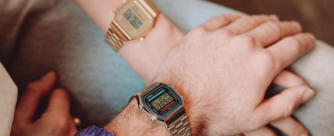 Casio vintage couple watch sales
