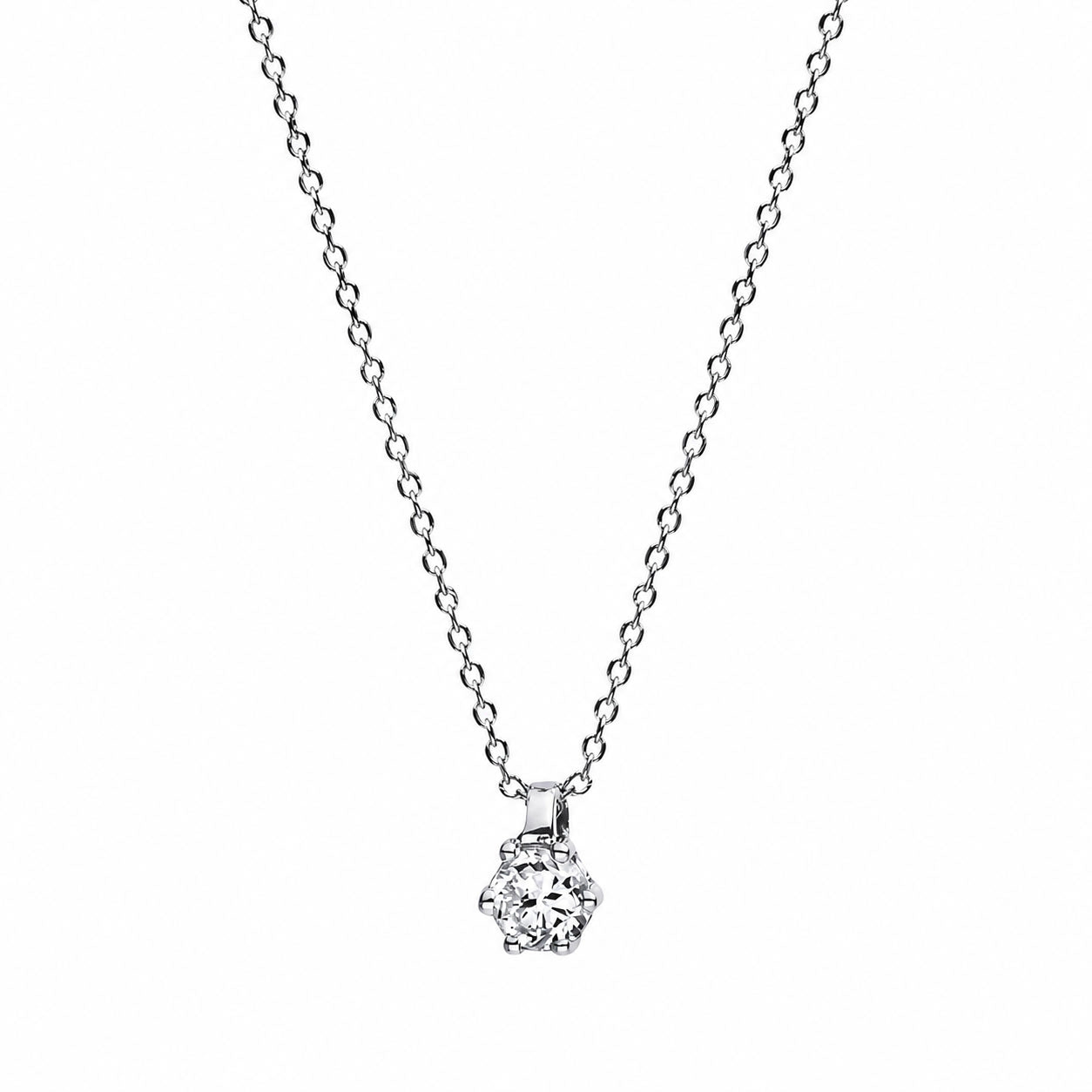 Looi & Co Necklace White Gold (18k) 4D278W8-60