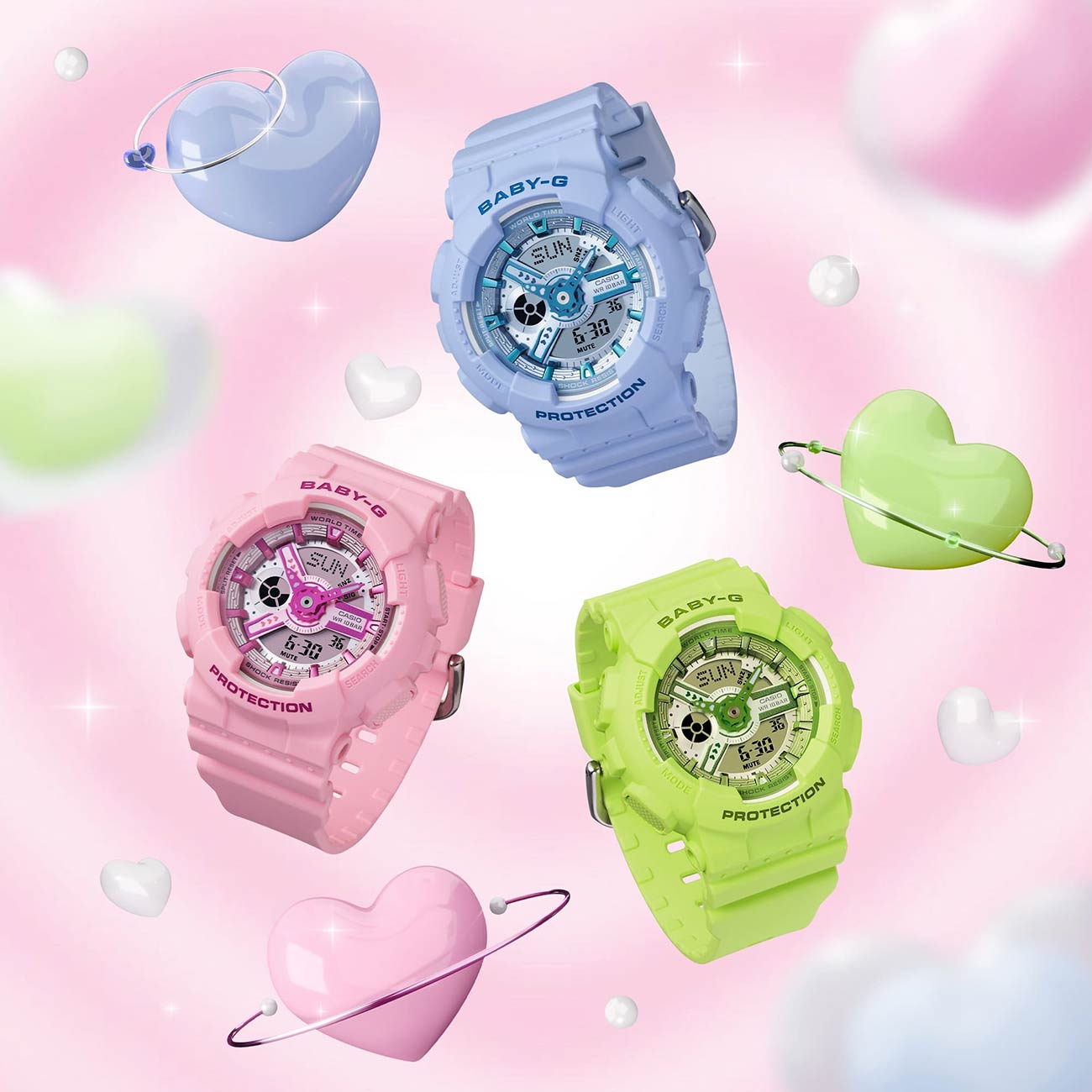 CASIO BABY-G ピンク　腕時計　5670 箱無し価格！値下げ Casio Baby-G Women's Watch (BA-110YK-4AER) – WatchClick