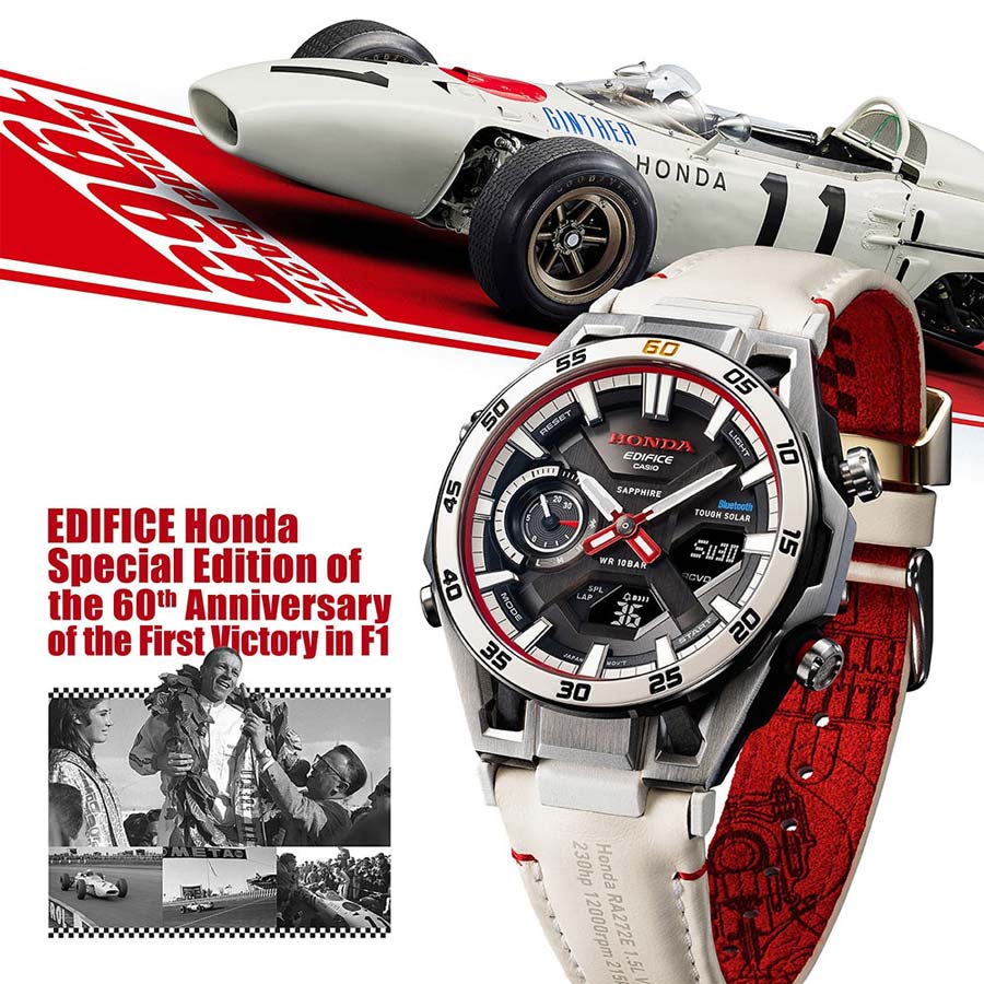Casio Edifice Sospensione x Honda F1 60th Anniversary Limited Edition ECB-2300HR-1AER