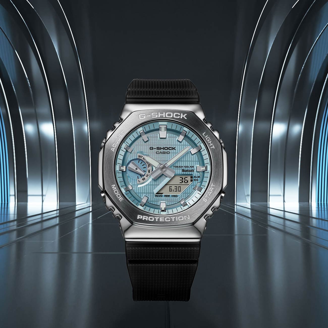 Casio g fashion shock silver