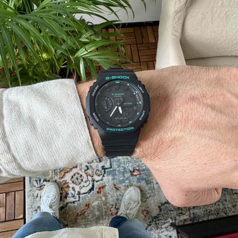 G-SHOCK CASIO GMA-S2100GA腕時計 GMAS2100GA7A | G-SHOCK ANALOG-DIGITAL White | CASIO