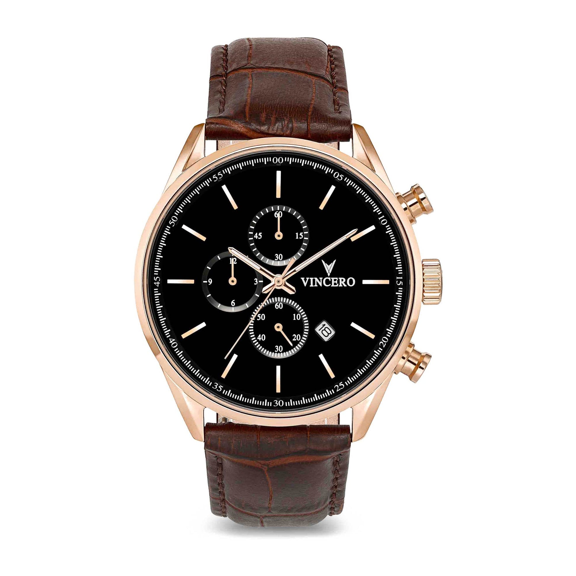 Vincero Chrono S Men's Watch (GOL-BRO-S06) – WatchClick