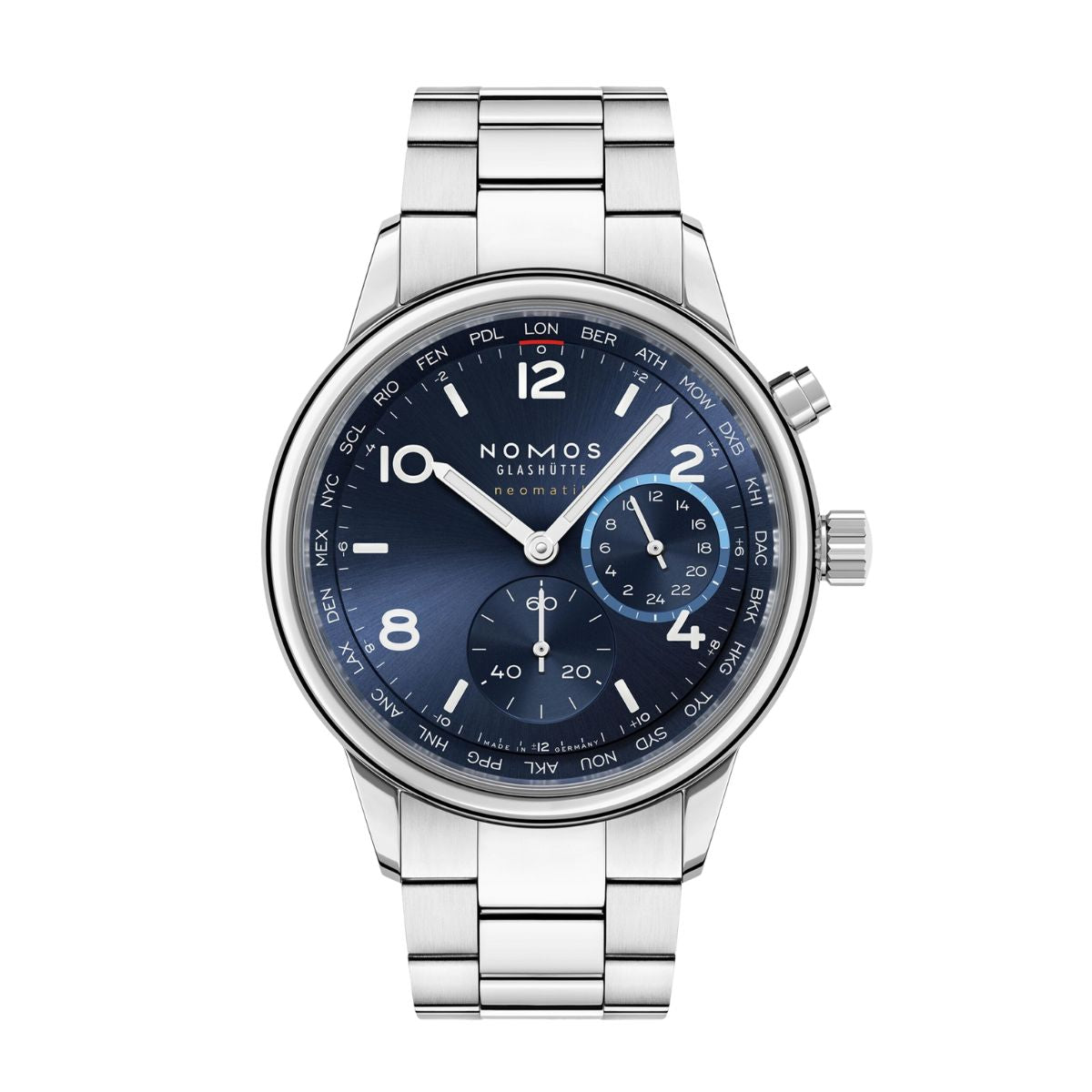 NOMOS Club Sport Neomatik Worldtimer Blue NOMOS790
