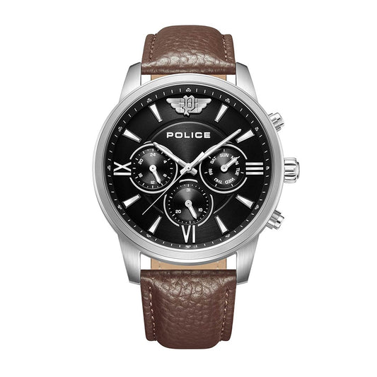 Orologio Just time da Uomo Police PL.15244JBS/02 Denton 2024 Orologio Just time da Uomo Police PL.15244JBS/02 Denton 2024