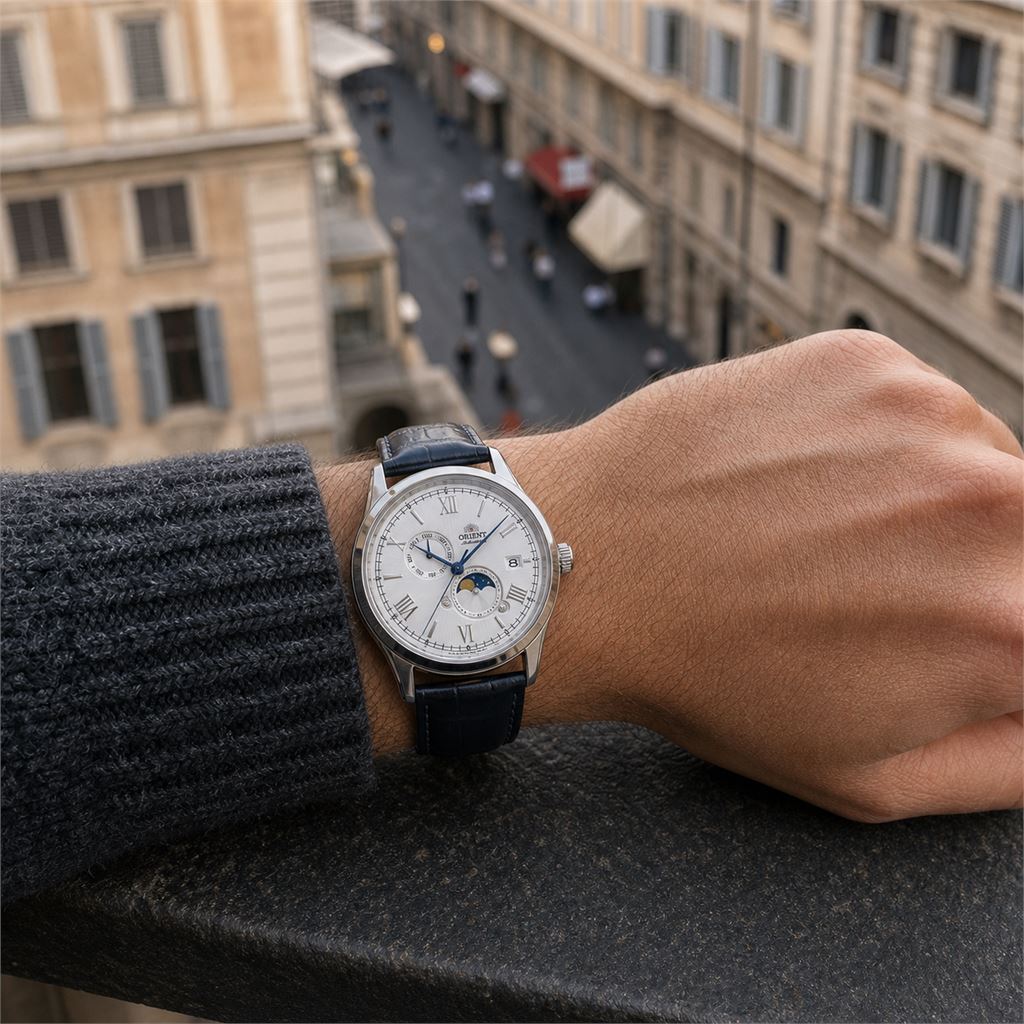 Orient Bambino Sun & Moon RA-AK0802S30B