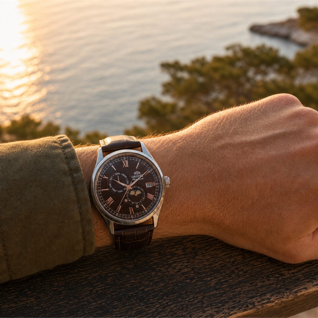 Orient Bambino Sun & Moon RA-AK0804Y30B