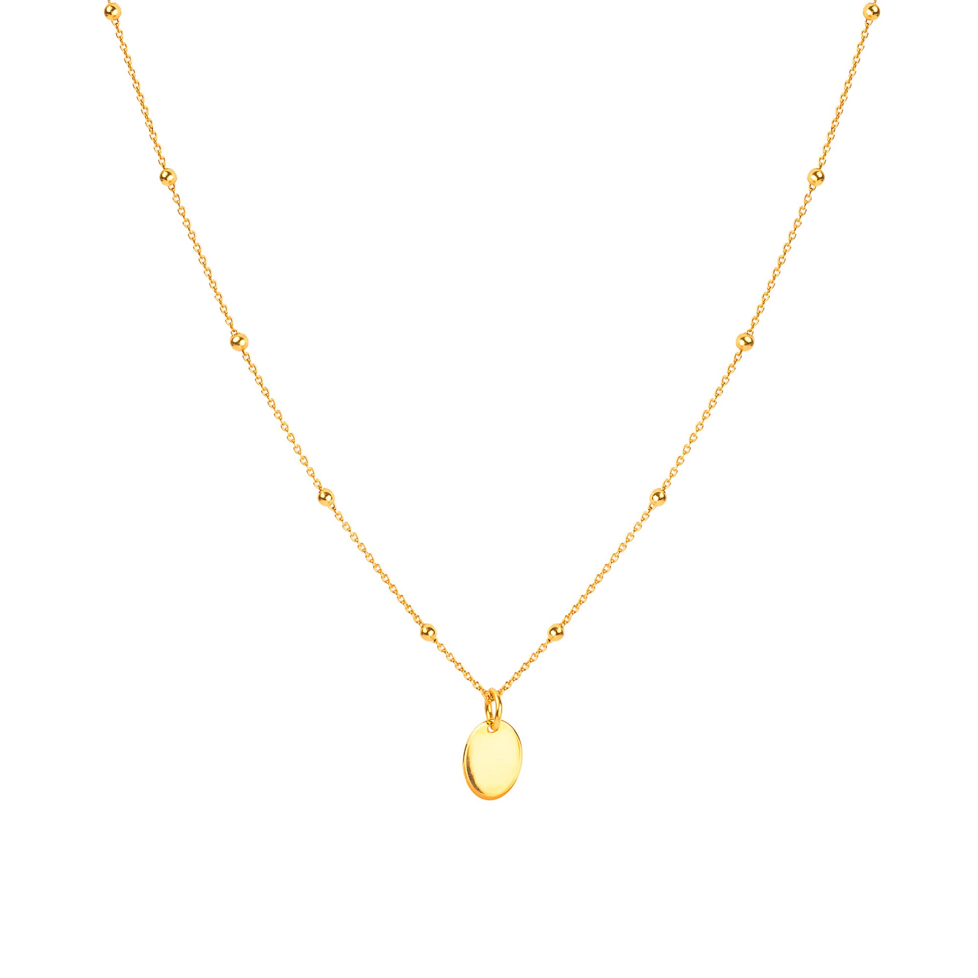 Borboleta Small Plain Medallion SE-YGP-SPM-N