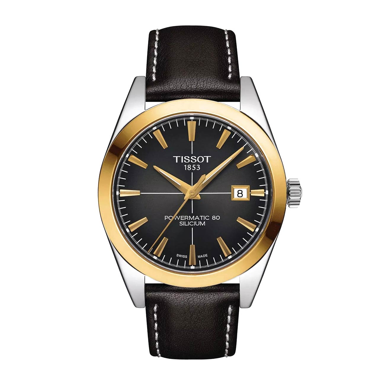 Tissot Gentleman Powermatic 80 18K Gold Bezel T927.407.46.061.01